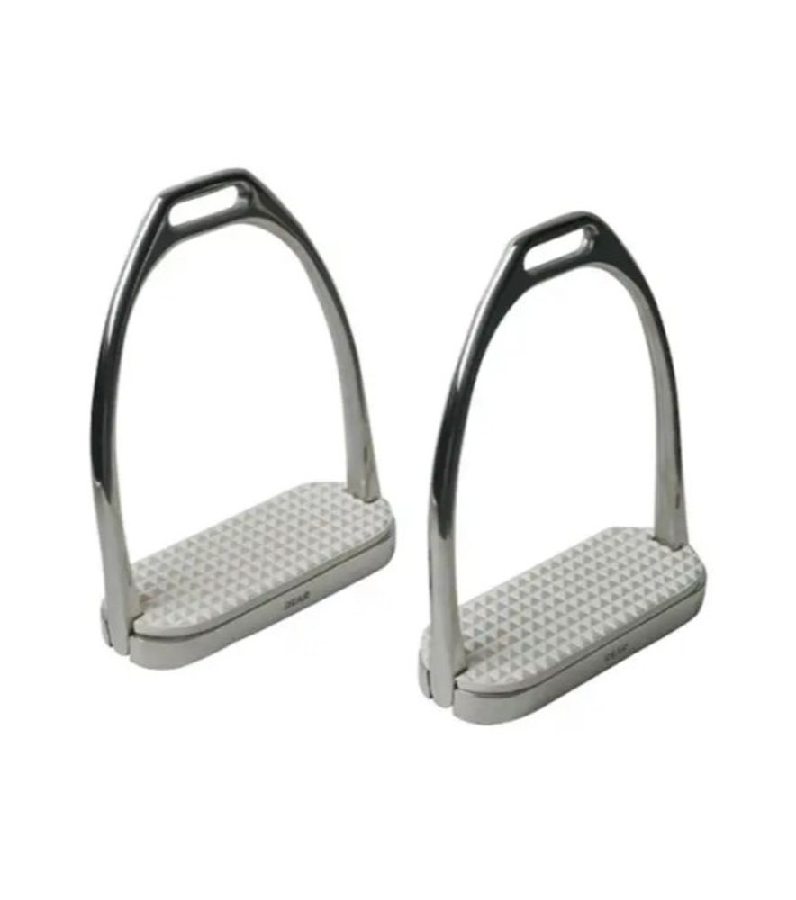 Korsteel, 4.75 Stainless Steel Knife Edge 1 Way Swivel Stirrup Irons