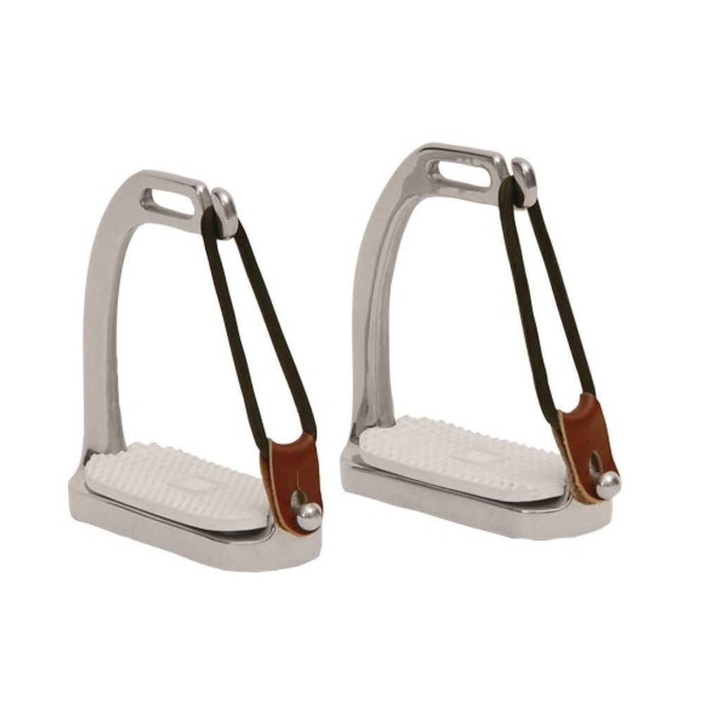 Korsteel, 4.5" Stainless Steel Peacock Stirrup Irons