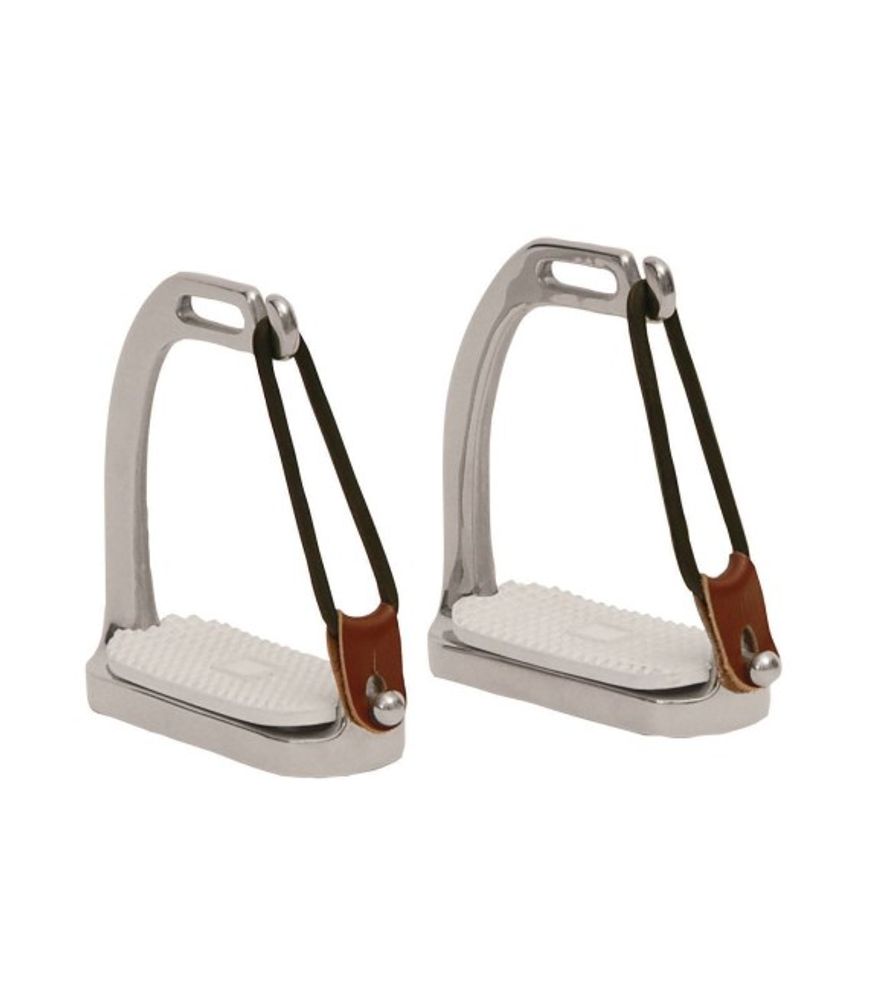 Korsteel, 4.5" Stainless Steel Peacock Stirrup Irons