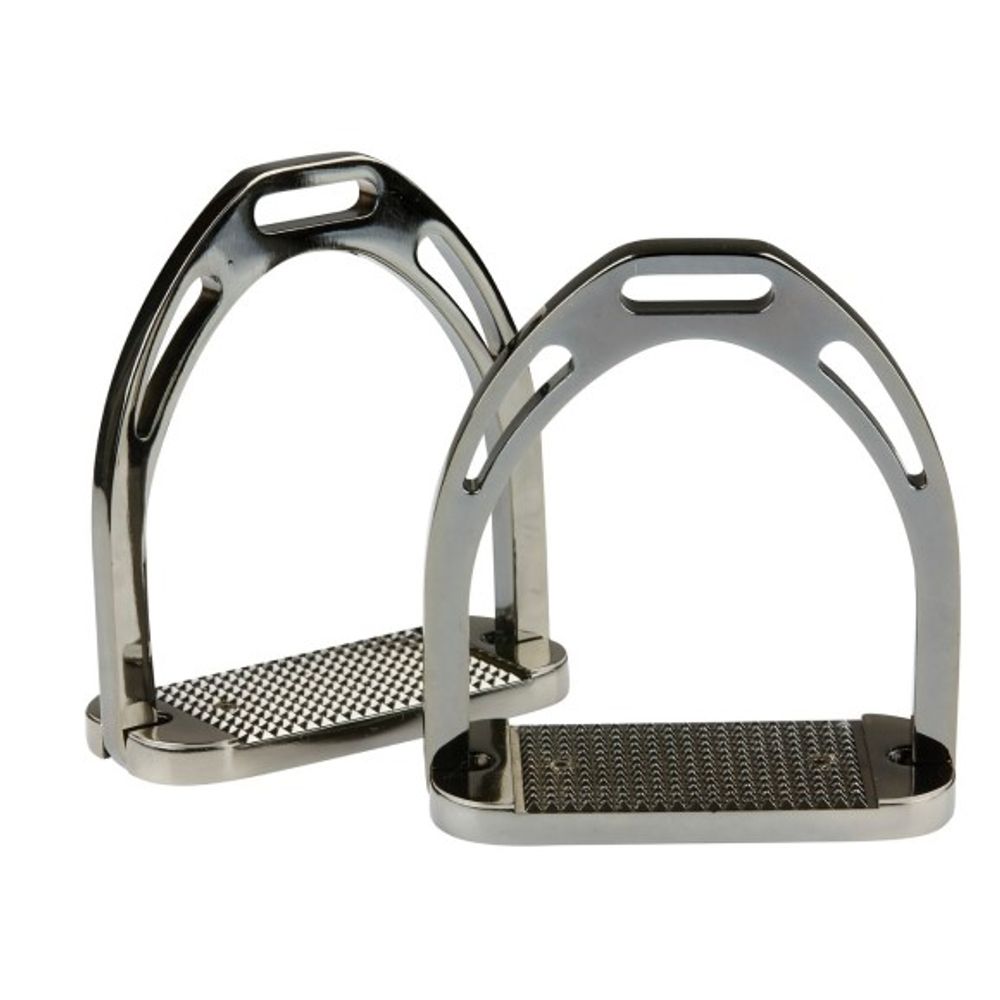 Korsteel, 4.5" Black Aluminum Stirrups