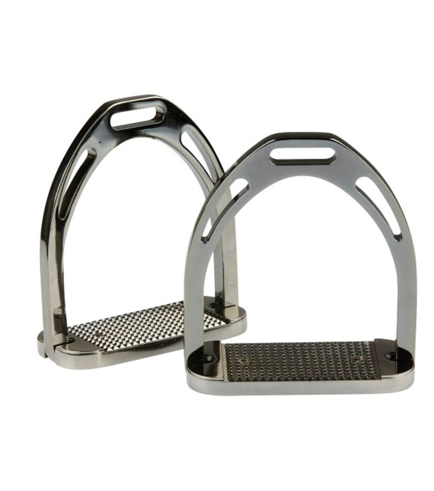 Korsteel, 4.5" Black Aluminum Stirrups
