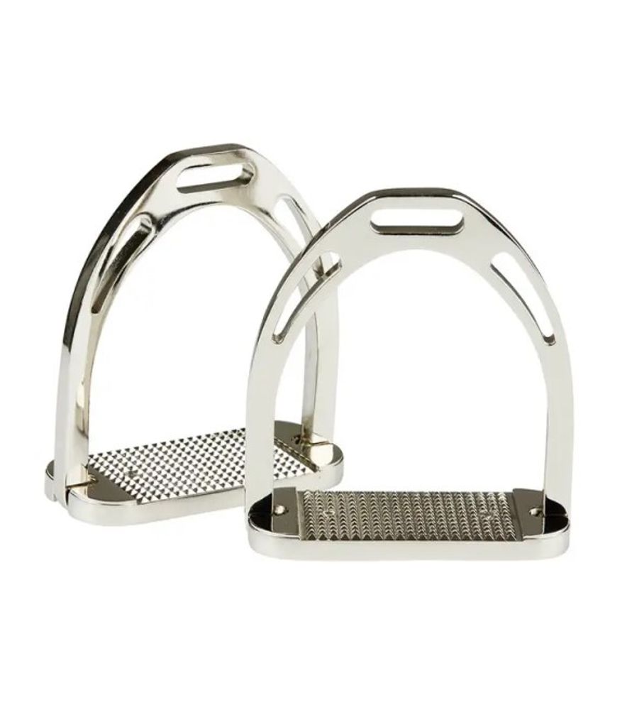 Korsteel, 4.5" Silver Aluminum Stirrups