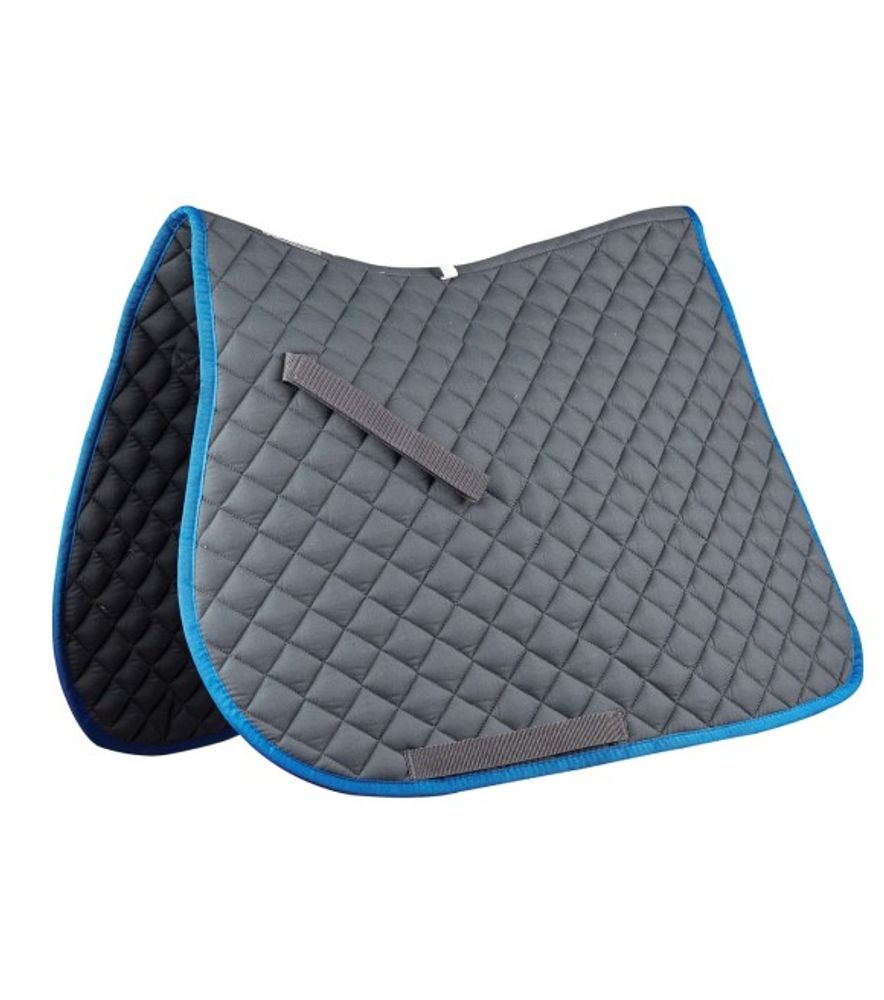Roma, Charcoal/Blue Economy All Purpose Saddle Pad