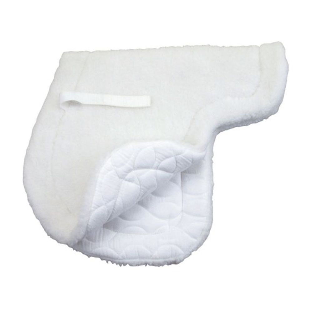 Roma, White Fleece Top/Quilted Bottom Close Contact Saddle Pad