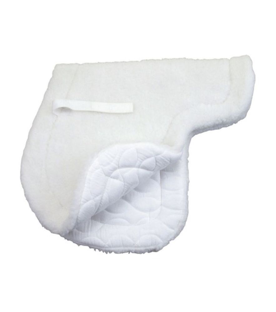 Roma, White Fleece Top/Quilted Bottom Close Contact Saddle Pad