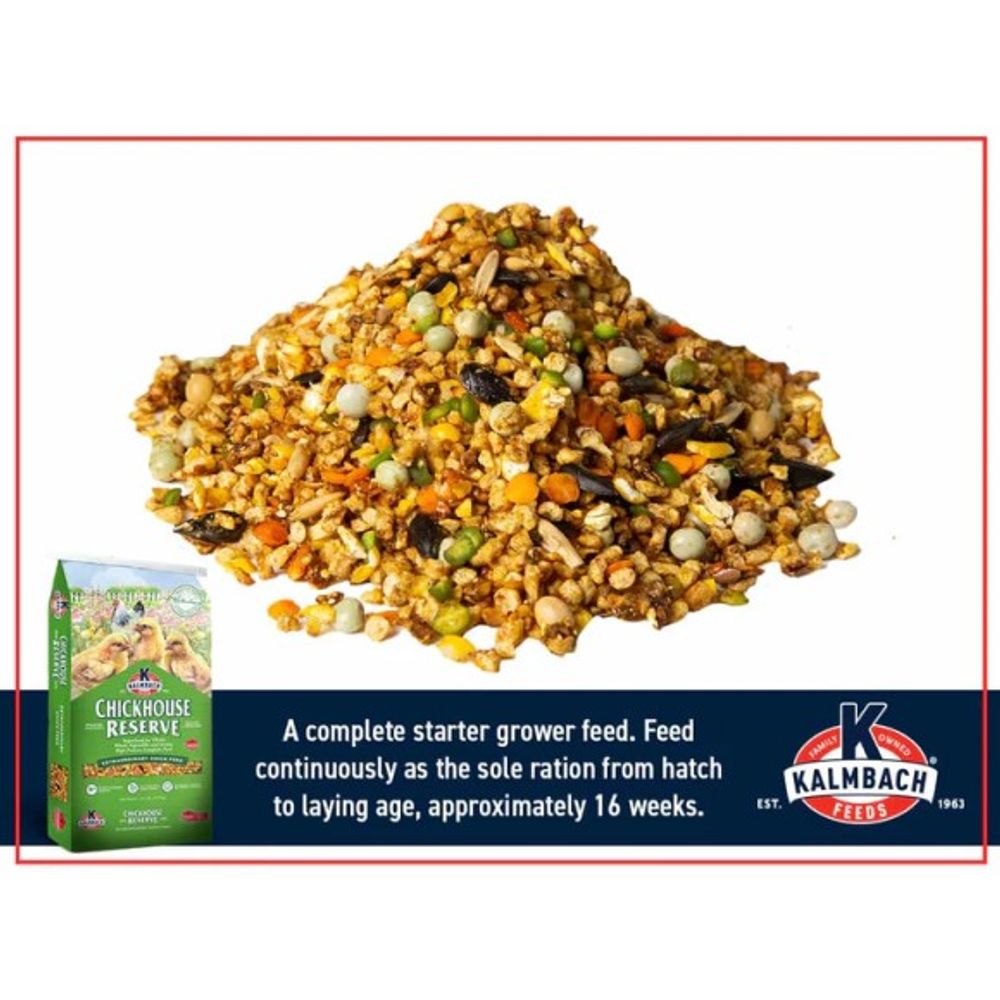 Kalmbach Feeds, Chickhouse Reserve® Chicken Starter Feed, 30 lb