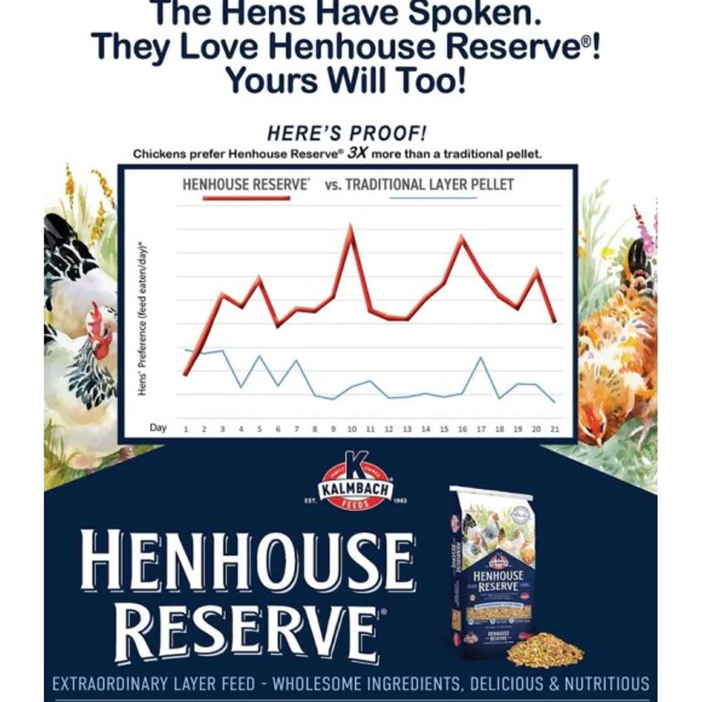 Kalmbach Feeds, Henhouse Reserve Feed for Chickens, 30 lb