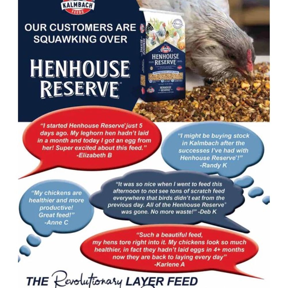 Kalmbach Feeds, Henhouse Reserve Feed for Chickens, 30 lb