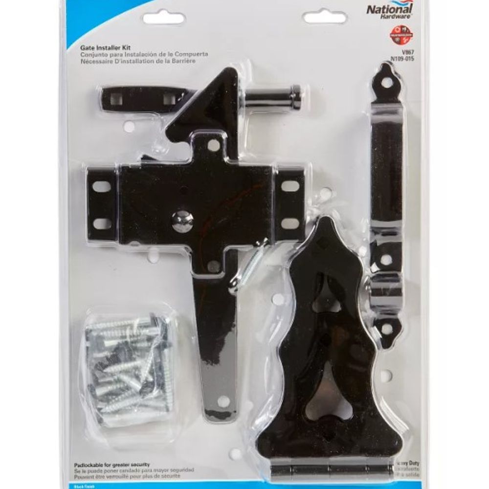 National Hardware, 8" Black Gate Kit