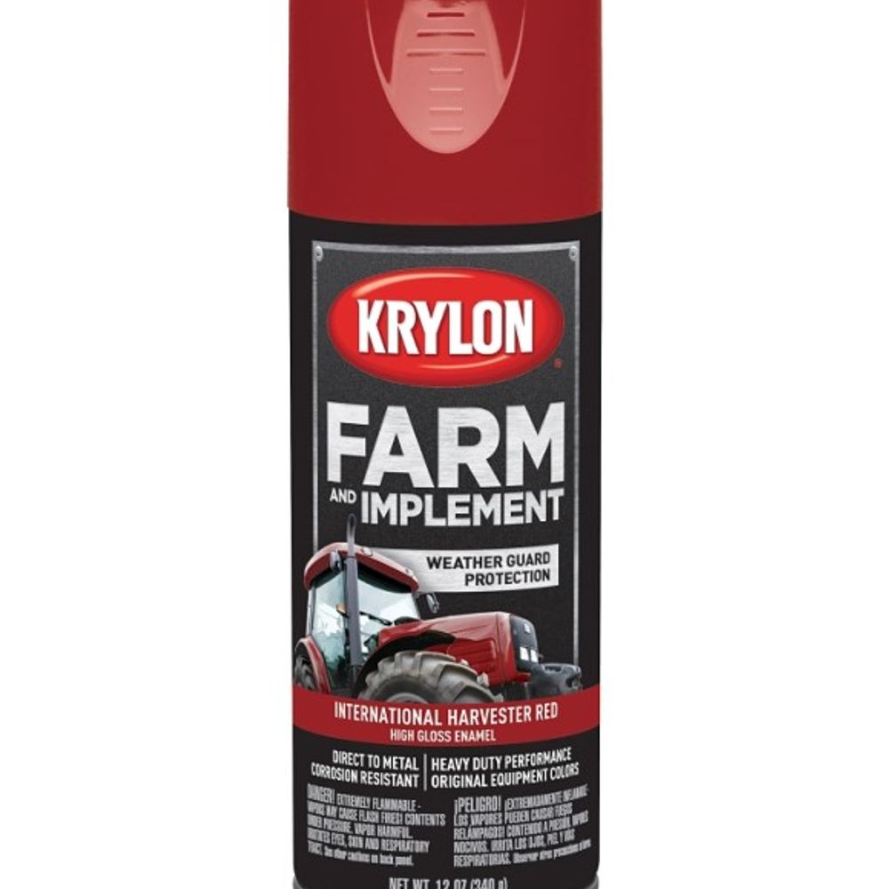 KRYLON, Farm & Implement International Harvester Red High Gloss Spray Enamel Paint, 12 oz