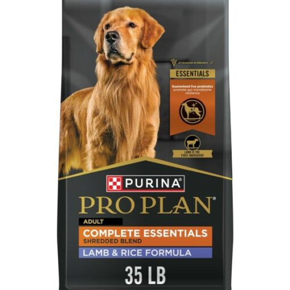 Purina Pro Plan, Complete Essentials Adult Shredded Blend Lamb & Rice Formula Dog Food