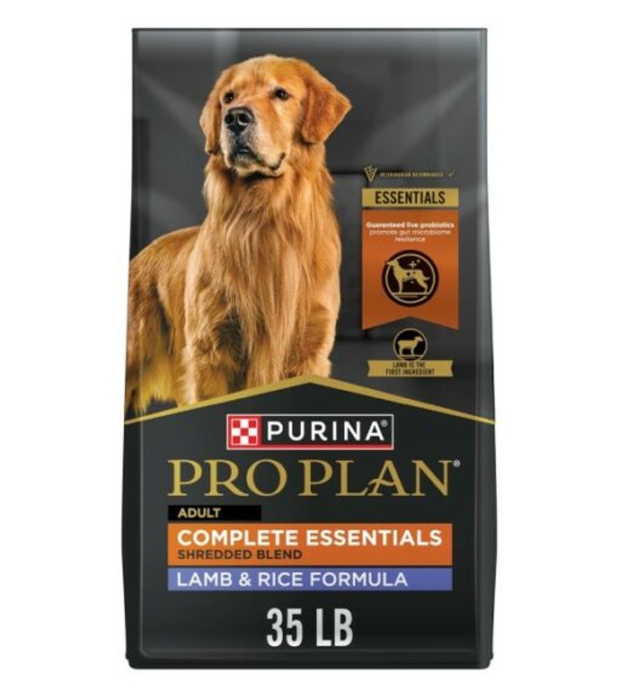 Purina Pro Plan, Complete Essentials Adult Shredded Blend Lamb & Rice Formula Dog Food