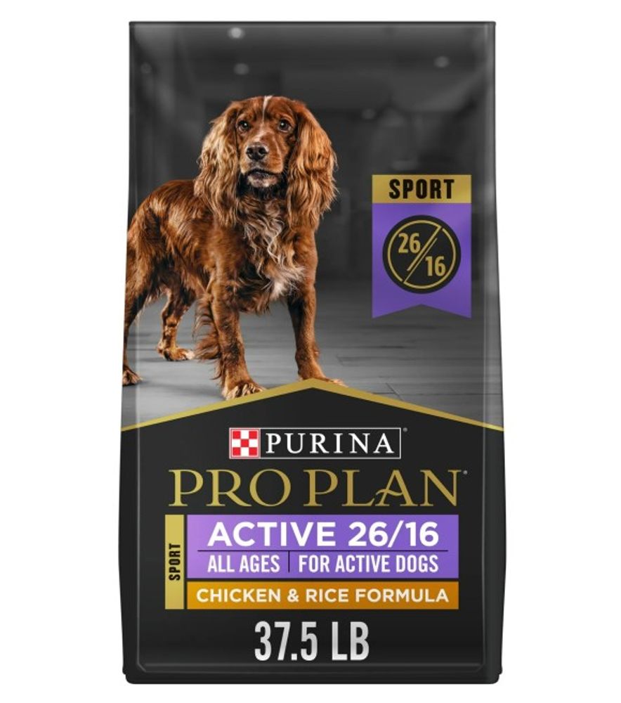 Purina Pro Plan, All Ages Sport Performance 26/16 Chicken & Rice Formula Dog Food, 37.5 lb