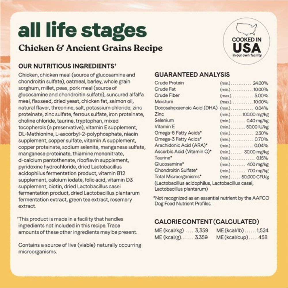 Canidae, All Life Stages Chicken & Ancient Grain Recipe Dog Food