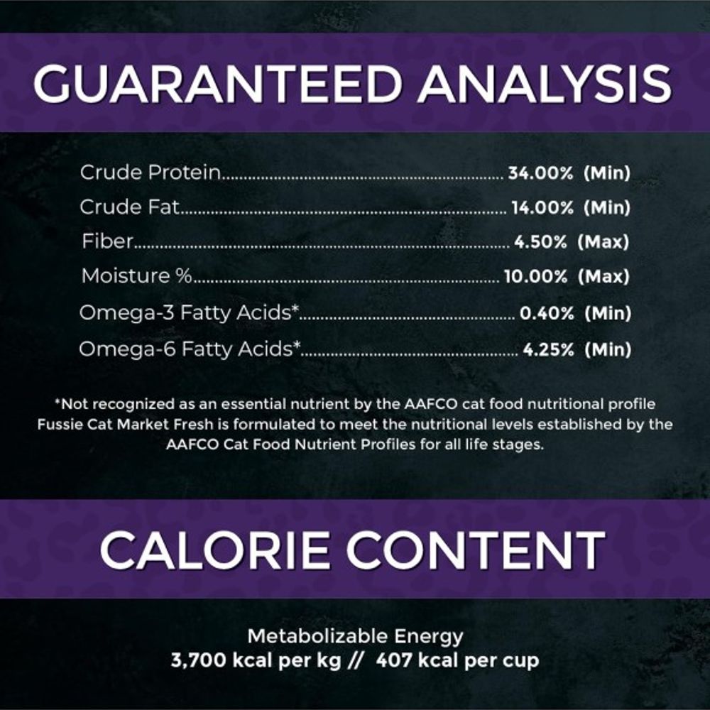 Fussie Cat, Market Fresh Duck Recipe Cat Food, 3.5 lb