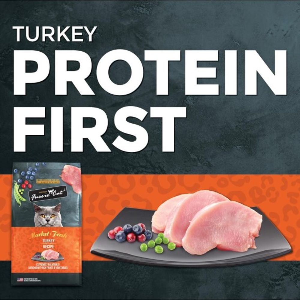 Fussie Cat, Market Fresh Turkey Recipe Cat Food, 3.5 lb