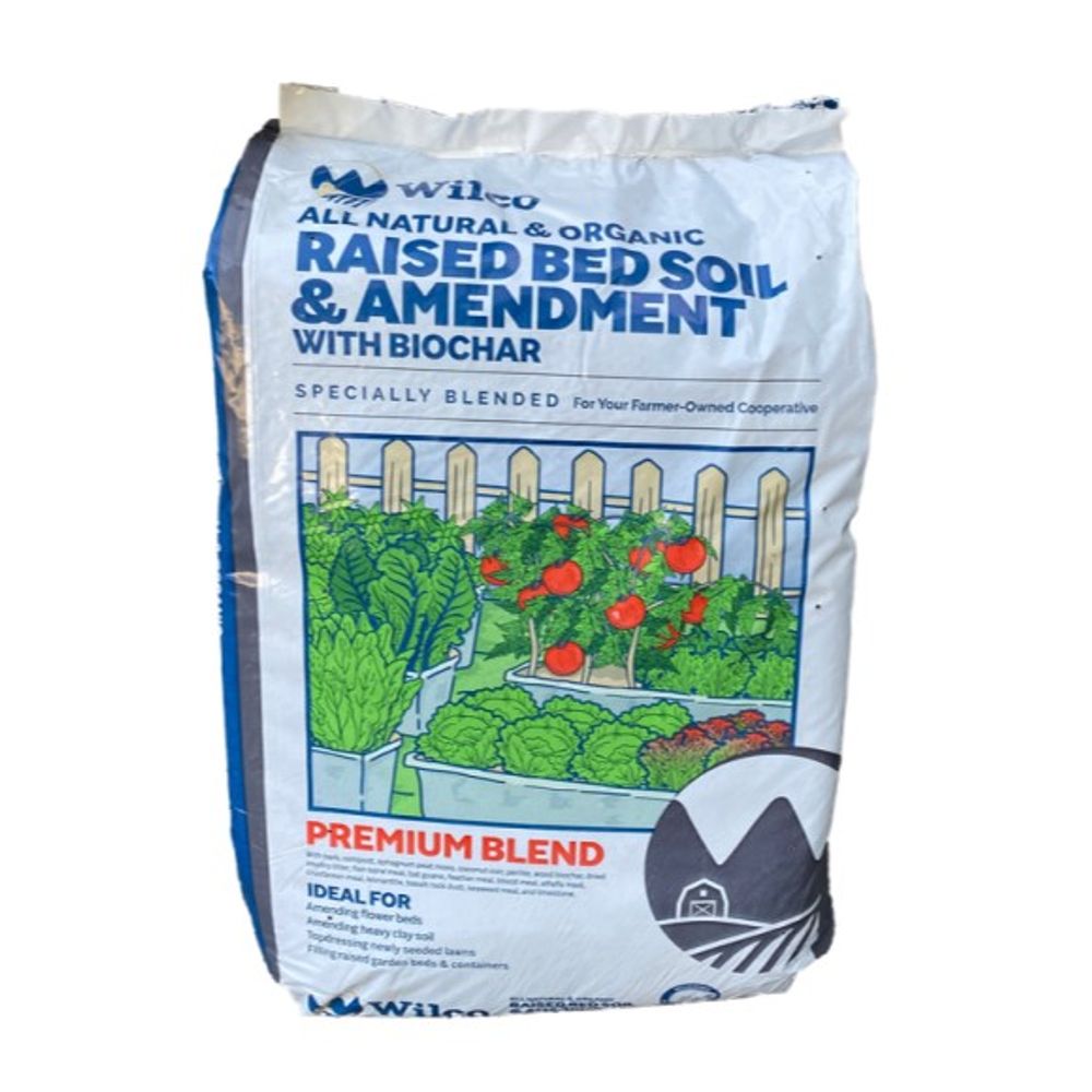 Wilco, All Natural & Organic Raised Bed Soil & Amendment with Biochar, 3 cu ft