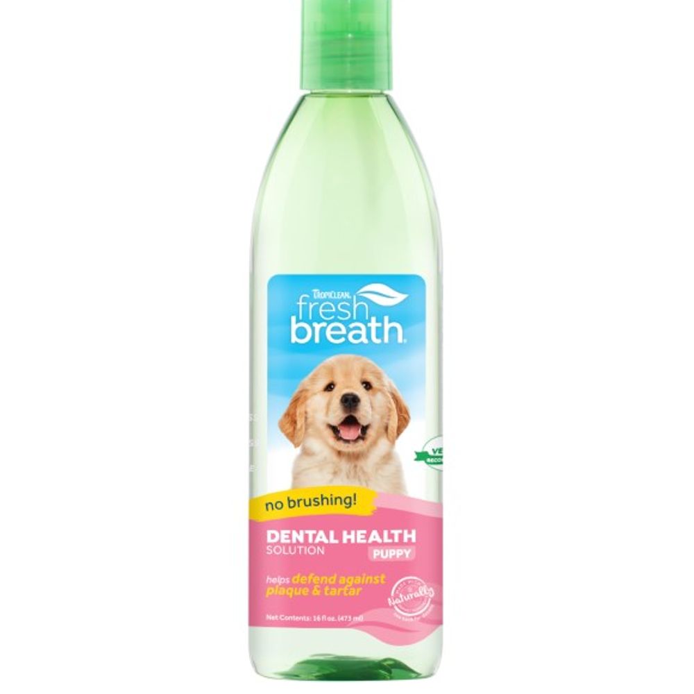 Tropiclean, Fresh Breath Dental Health Solutions for Puppies, 16 oz
