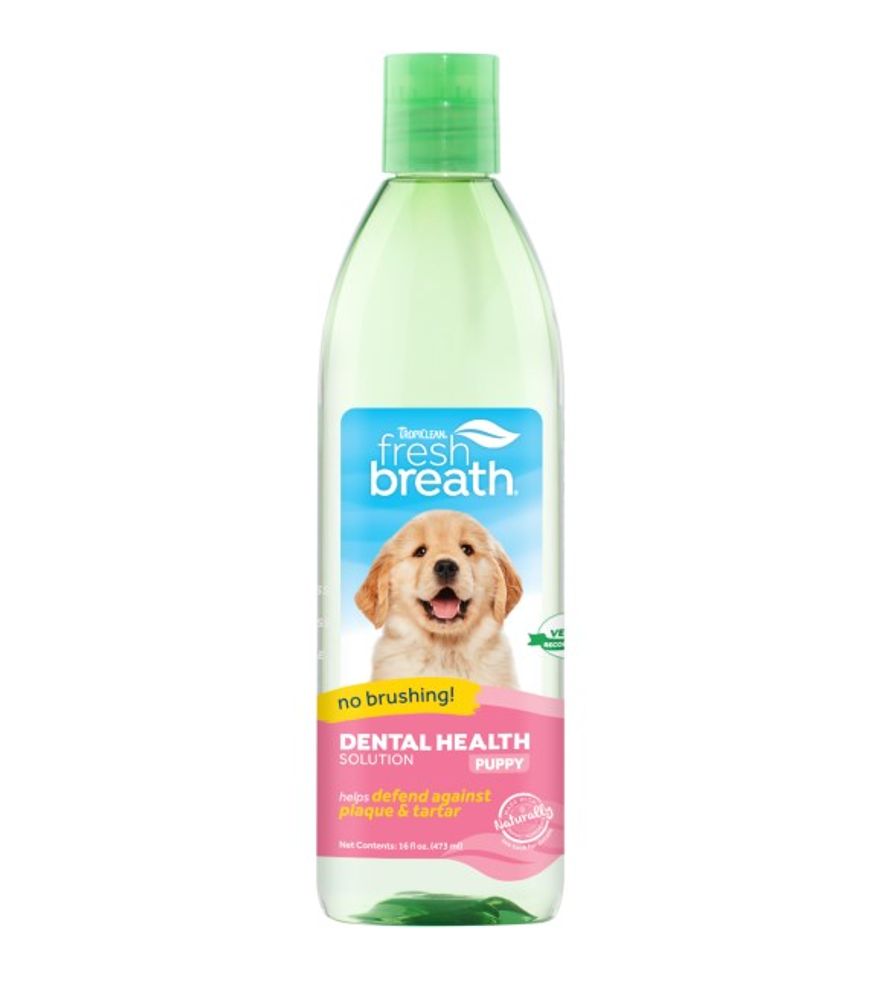 Tropiclean, Fresh Breath Dental Health Solutions for Puppies, 16 oz
