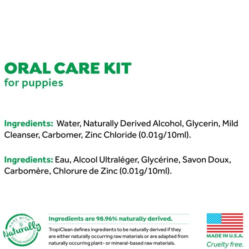Tropiclean, Fresh Breath Oral Care Kit for Puppies