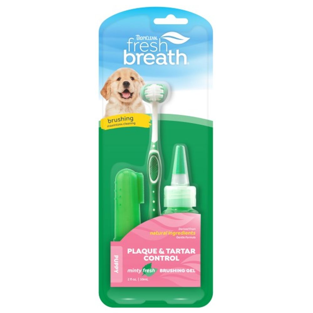 Tropiclean, Fresh Breath Oral Care Kit for Puppies