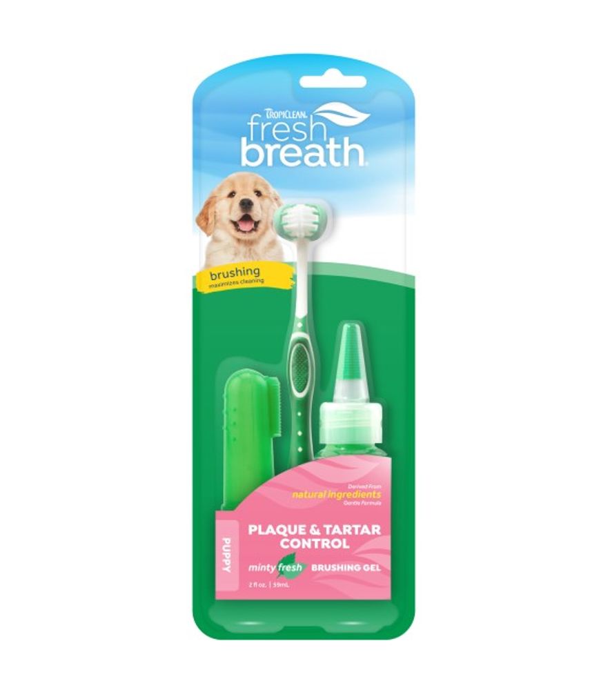 Tropiclean, Fresh Breath Oral Care Kit for Puppies
