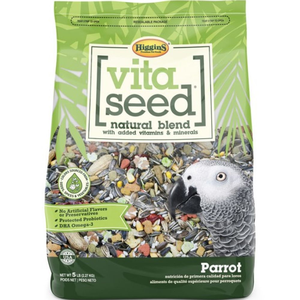 Higgins, Vita Seed Natural Blend Parrot Food, 25 lb