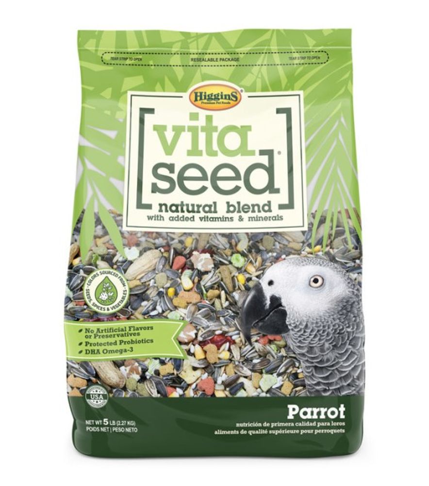 Higgins, Vita Seed Natural Blend Parrot Food, 25 lb