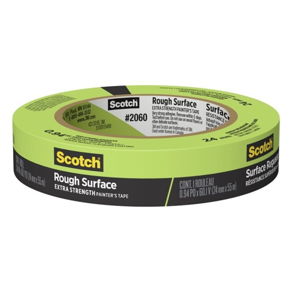 Scotch, 1 in x 60 yd Rough Surface High Strength Masking Tape