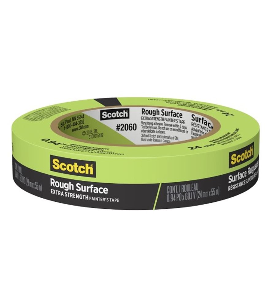 Scotch, 1 in x 60 yd Rough Surface High Strength Masking Tape