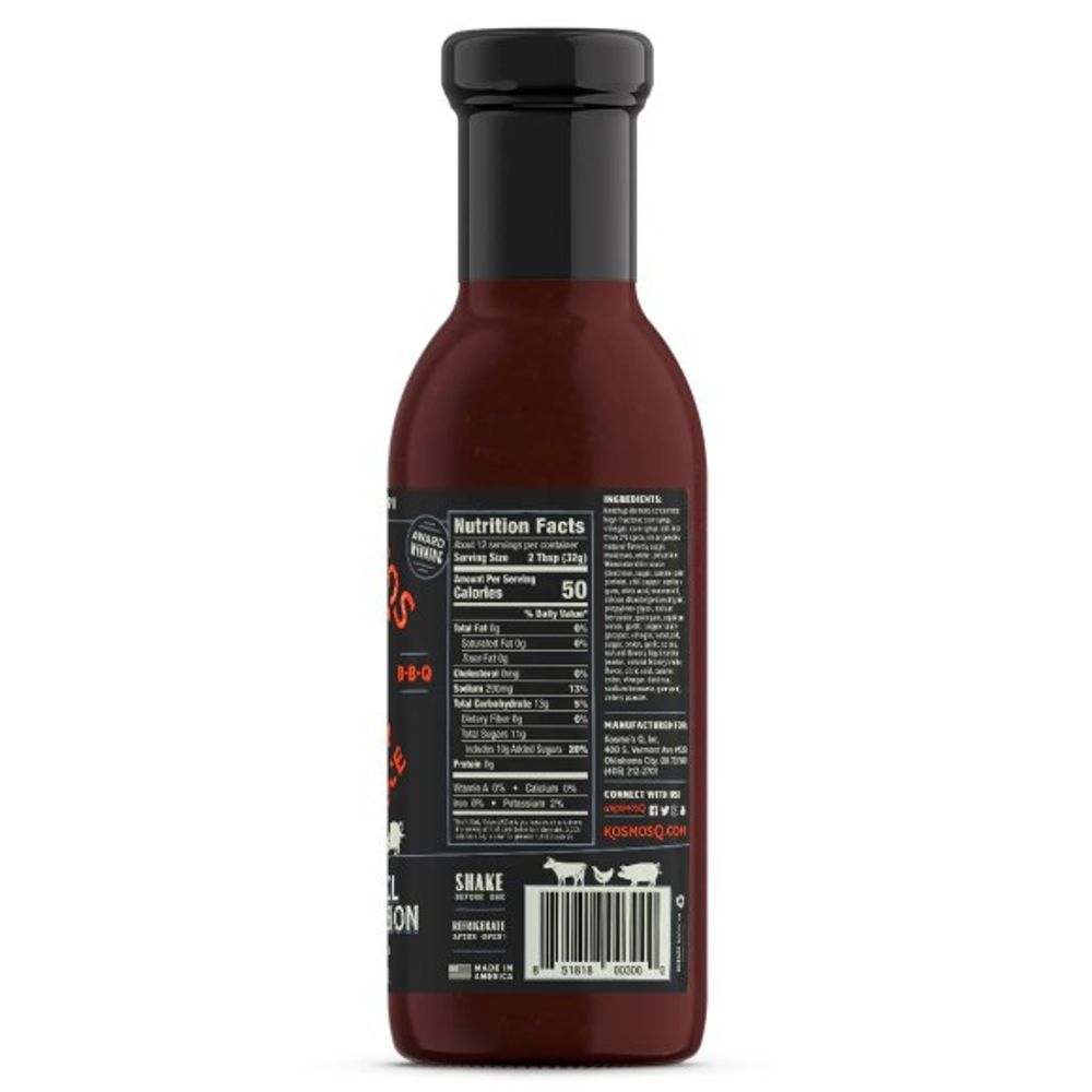 KOSMOS Q, Original Competition BBQ Sauce, 14 oz