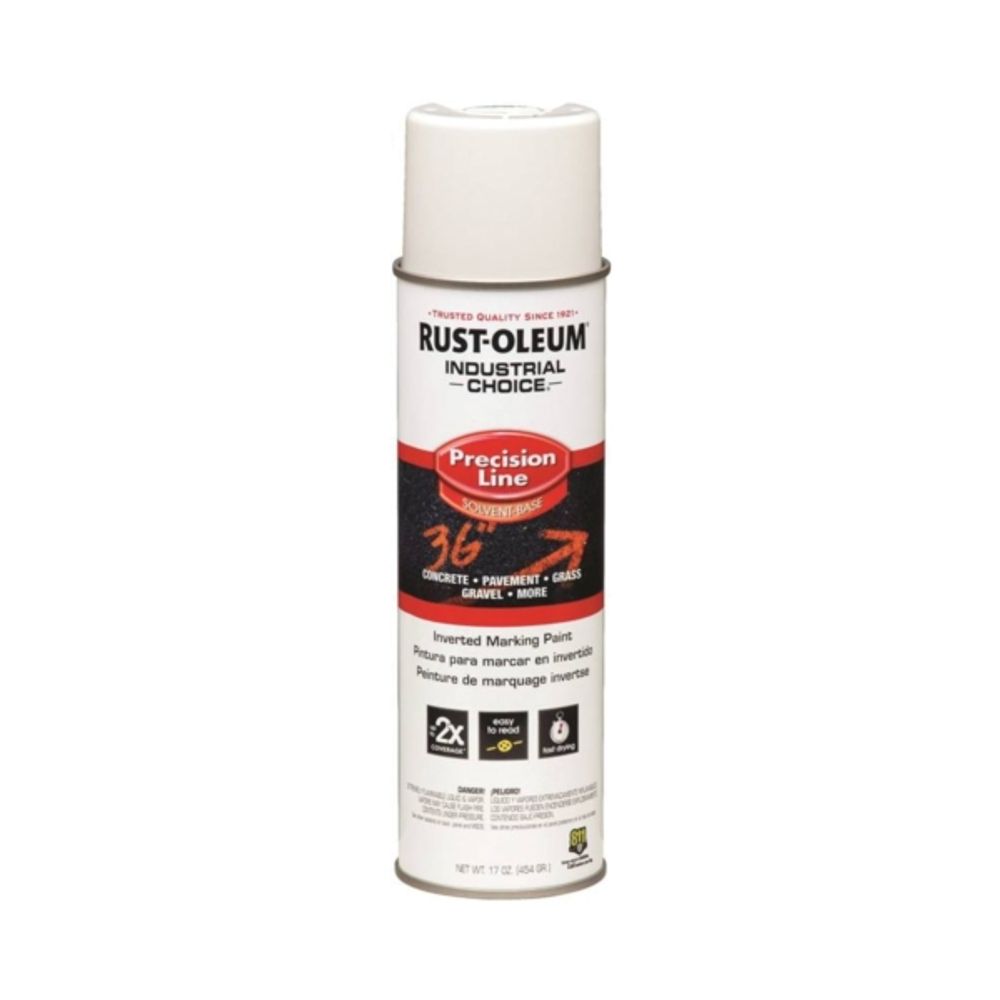 Rust-Oleum Industrial Choice Precision Line Paint, White, 17 oz.