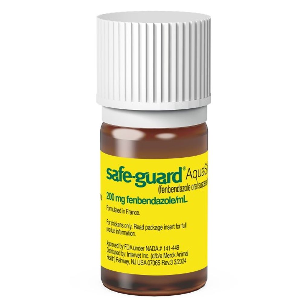 Merck, Safe-Guard AquaSol Poultry Dewormer, 3 ml 