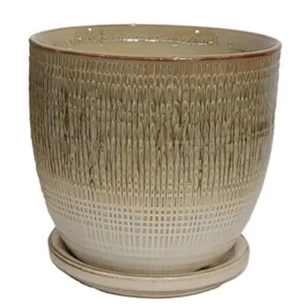 Border Concepts, Camel Beatrice Etched Planter