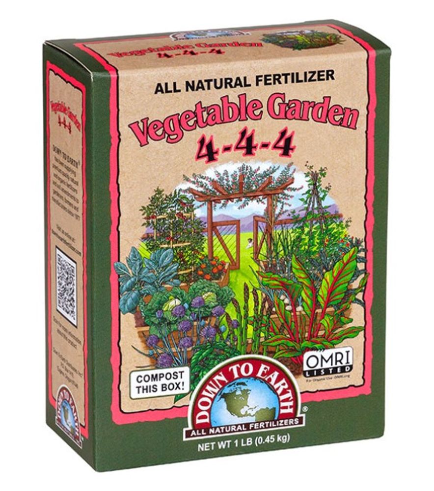 Down to Earth, Vegetable Garden Mix 4-4-4, 1 lb