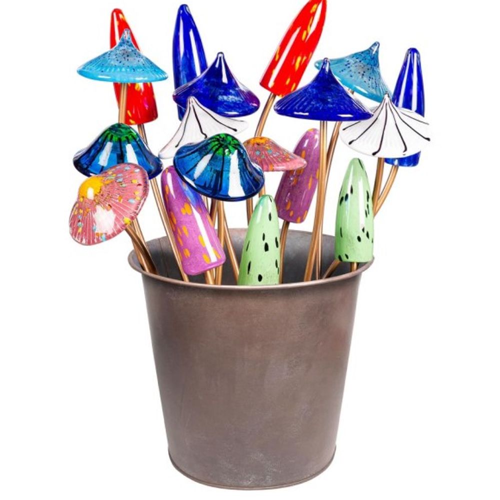 Evergreen, Assorted Glass Mushroom Pot Pick