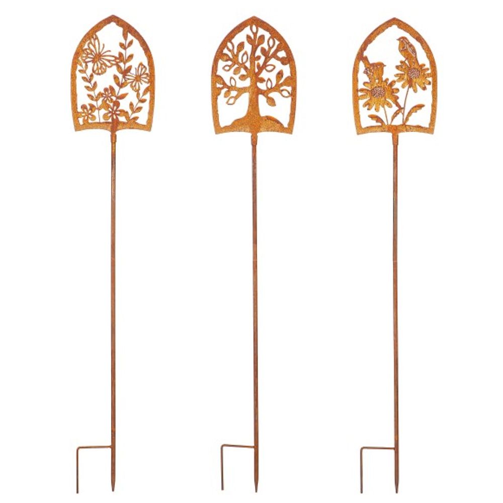 Evergreen, 36" Antique Metal Shovel Garden Stake