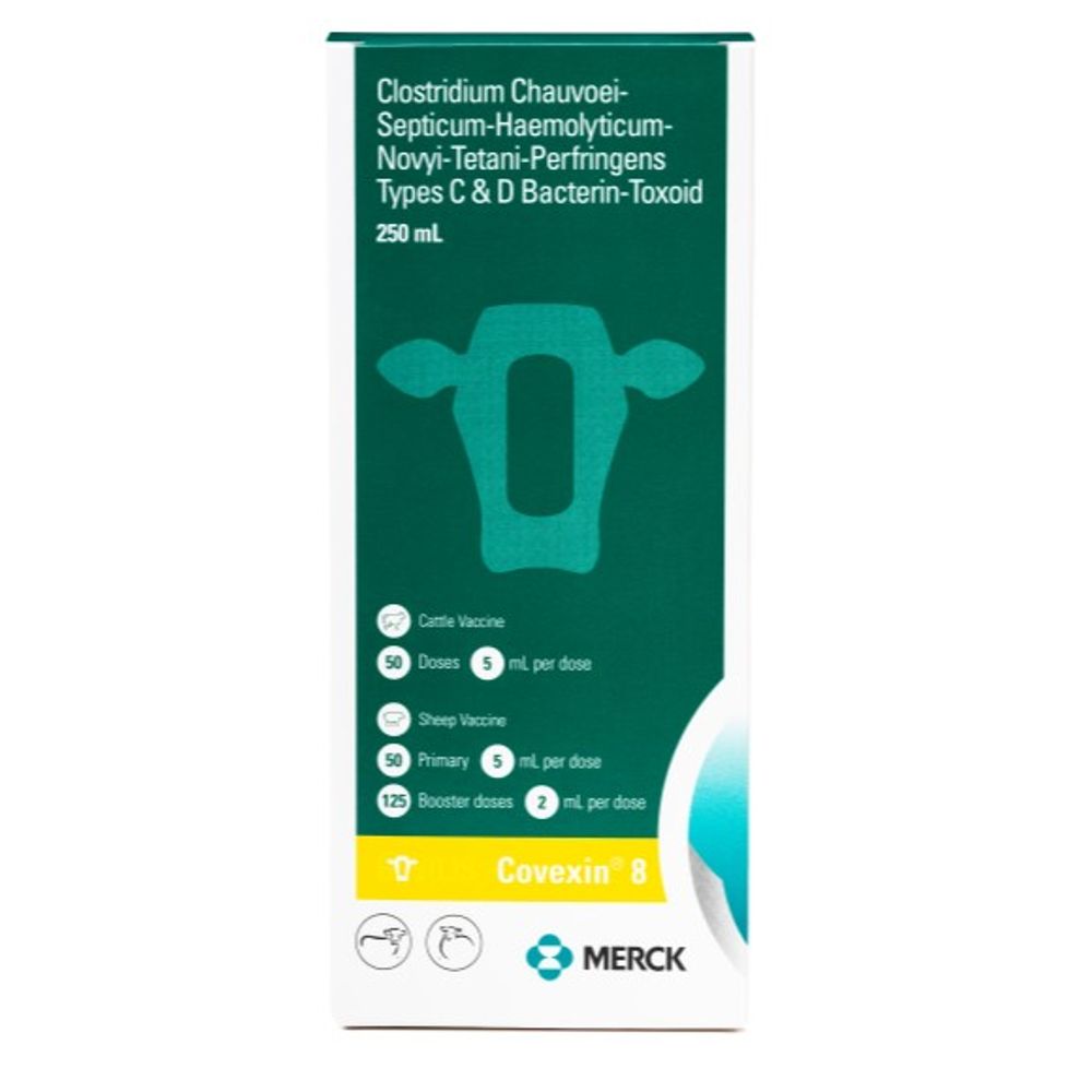 BOVILIS COVEXIN 8 Cattle & Sheep Vaccine, 50 ds