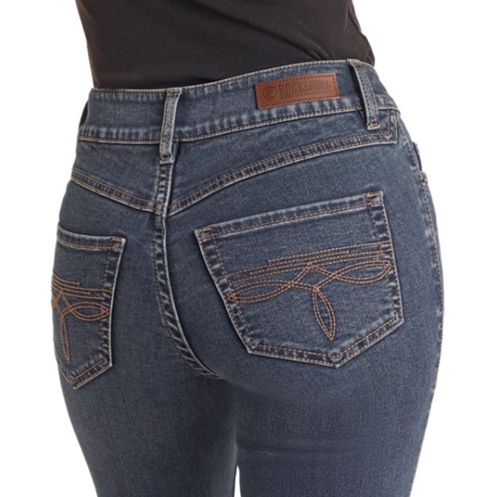 Rock & Roll, Ladies High Rise Boot Stitch Bootcut Jeans