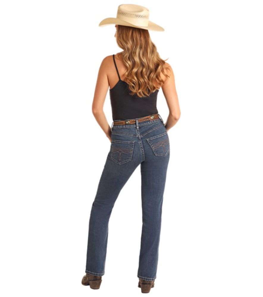 Rock & Roll, Ladies High Rise Boot Stitch Bootcut Jeans
