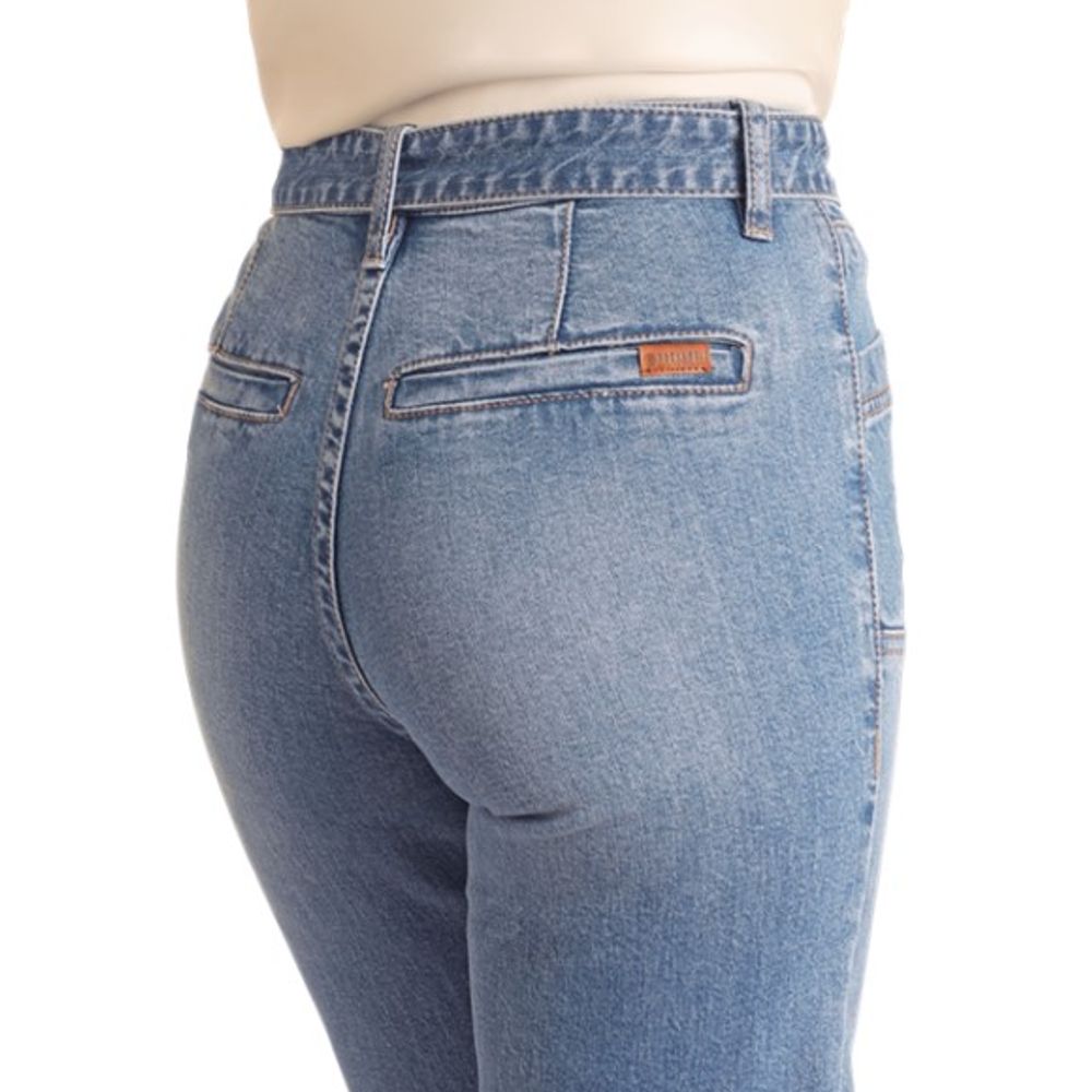 Rock & Roll, Ladies High Rise Belted Relaxed Flare Jean