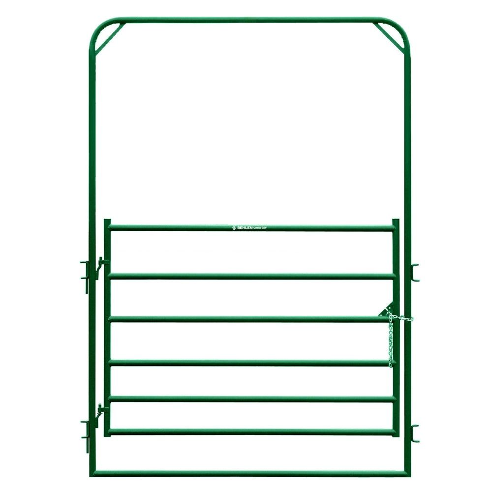 Behlen, Green 6' x 9' Pioneer Corral Arch Gate