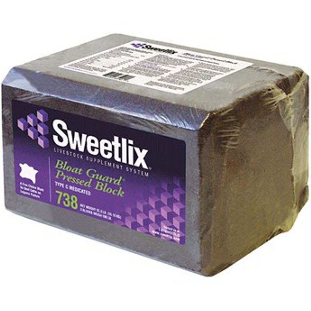Sweetlix, Bloat Guard Pressed Block, 33 lb