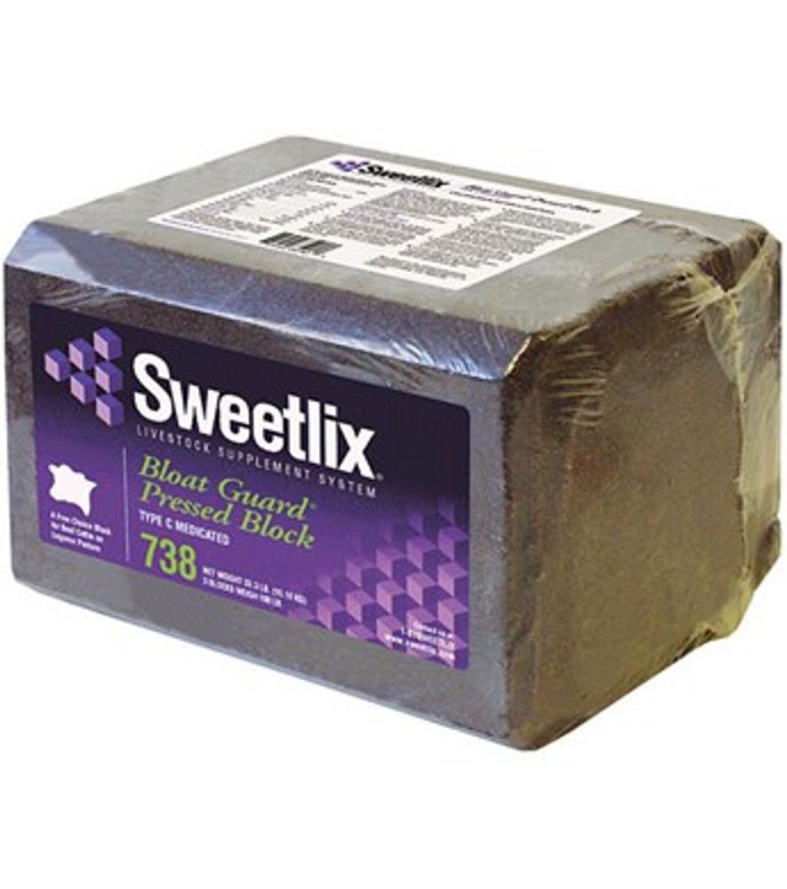 Sweetlix, Bloat Guard Pressed Block, 33 lb