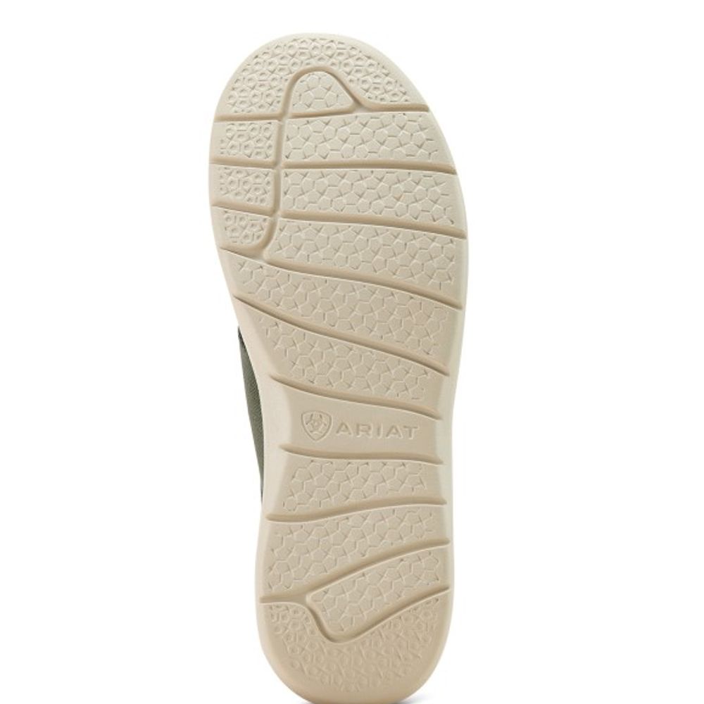 Ariat, Ladies' Olive Green/Pink Deer Skull Hilo Shoe 