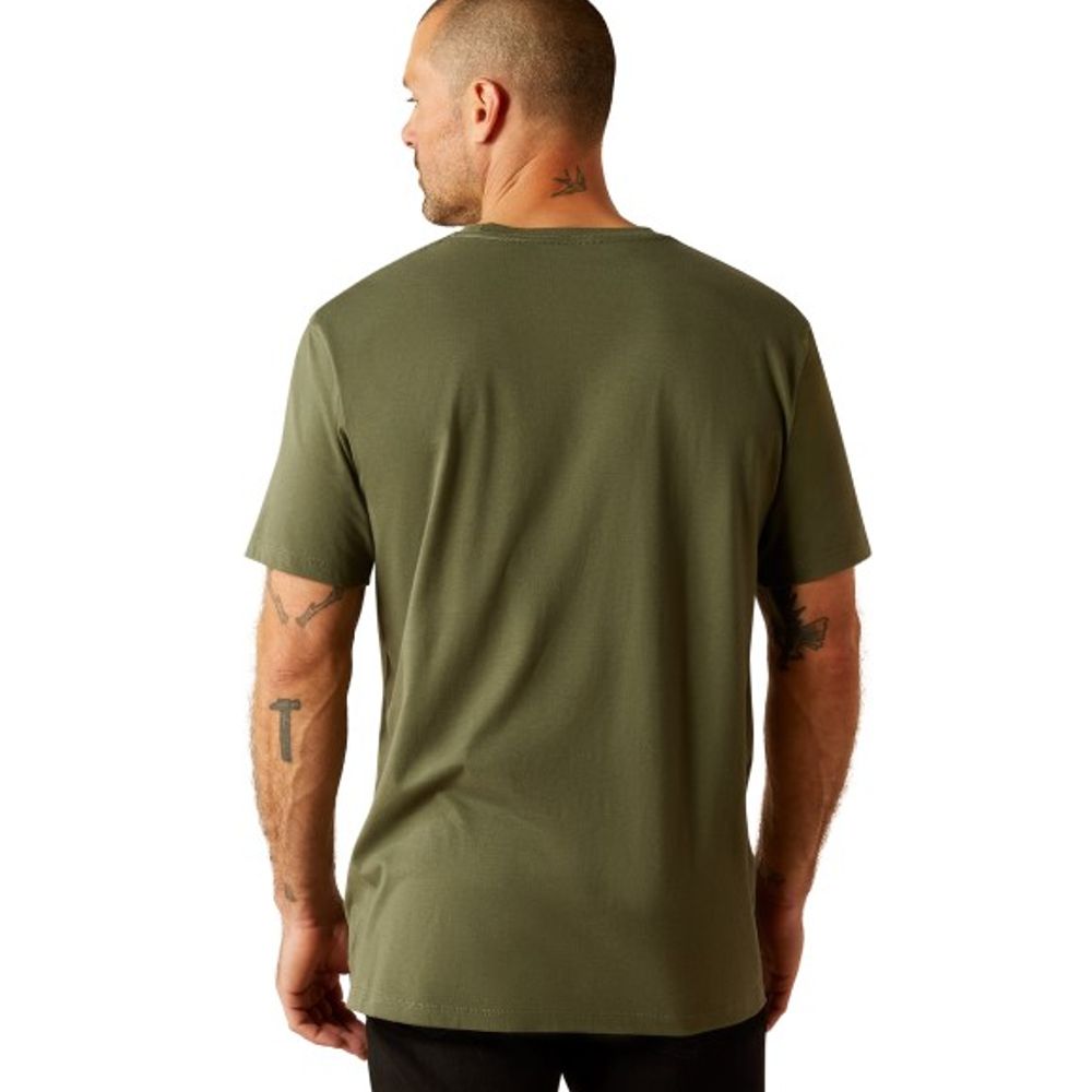 Ariat, Men's Surplus Green Patriot Stripe T-Shirt