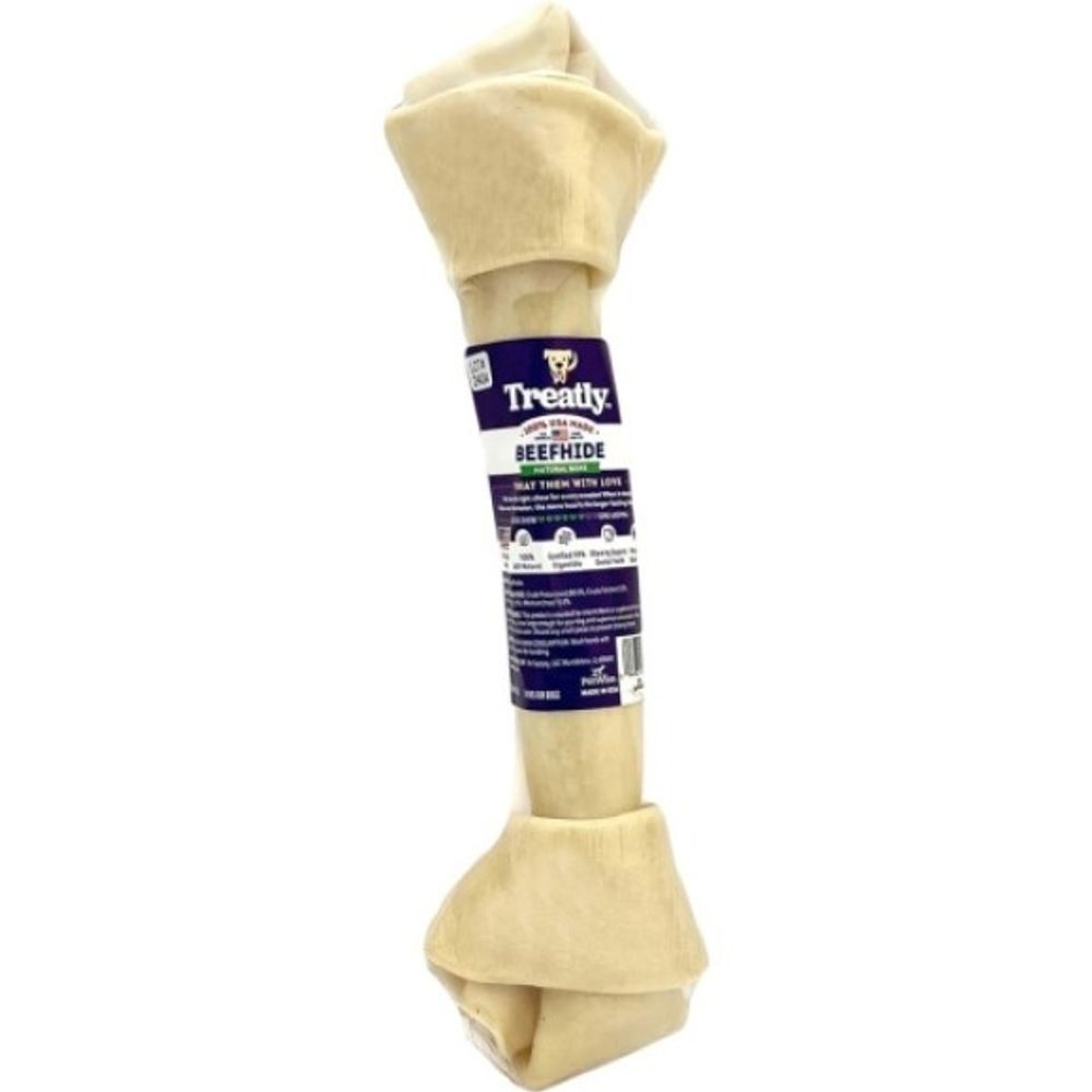 Treatly, USA Made Beefhide XL Dog Bone