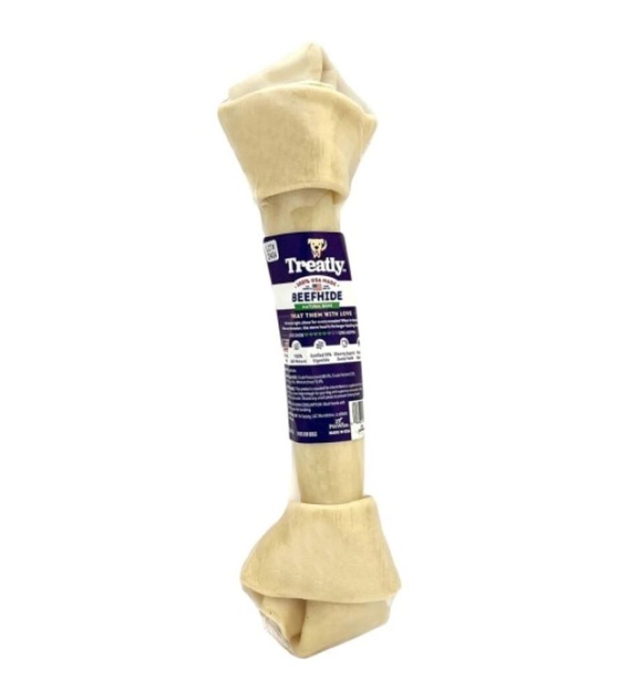 Treatly, USA Made Beefhide XL Dog Bone