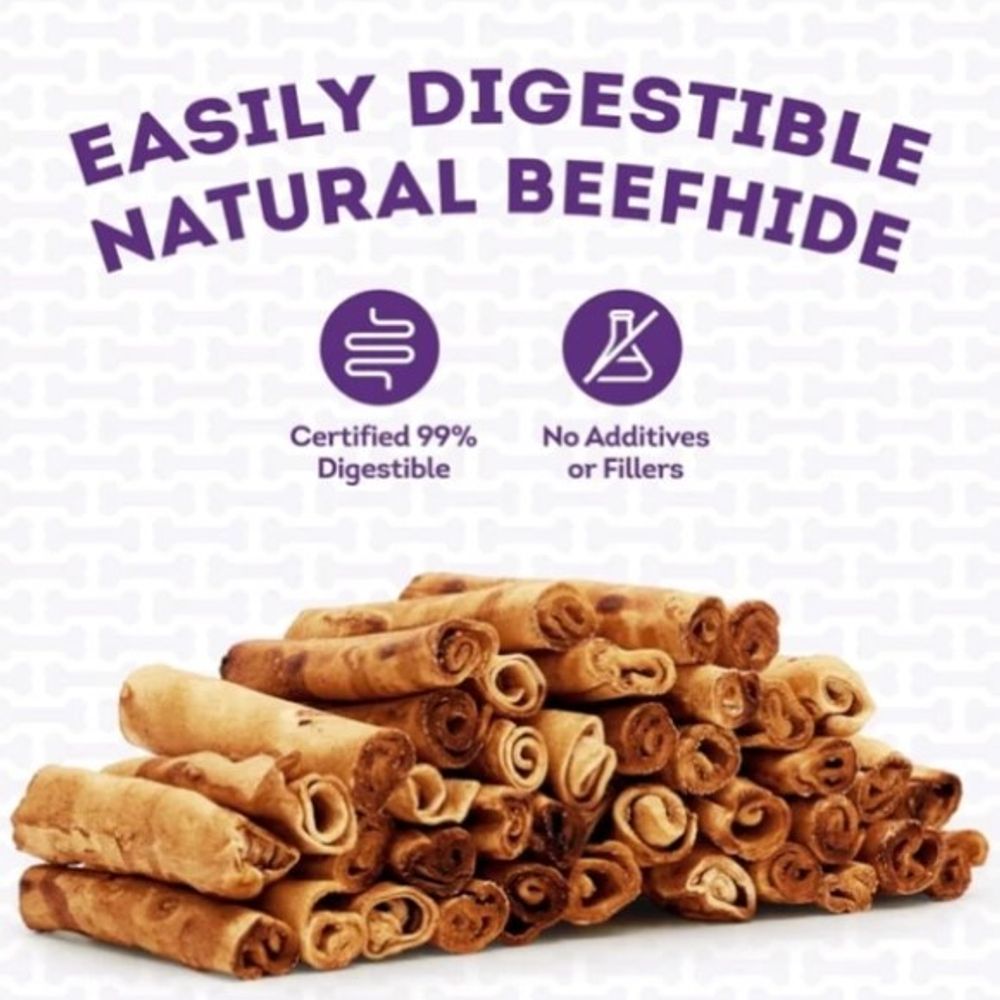 Treatly, Beefhide Chicken Flavored Mini Rolls, 40 pk