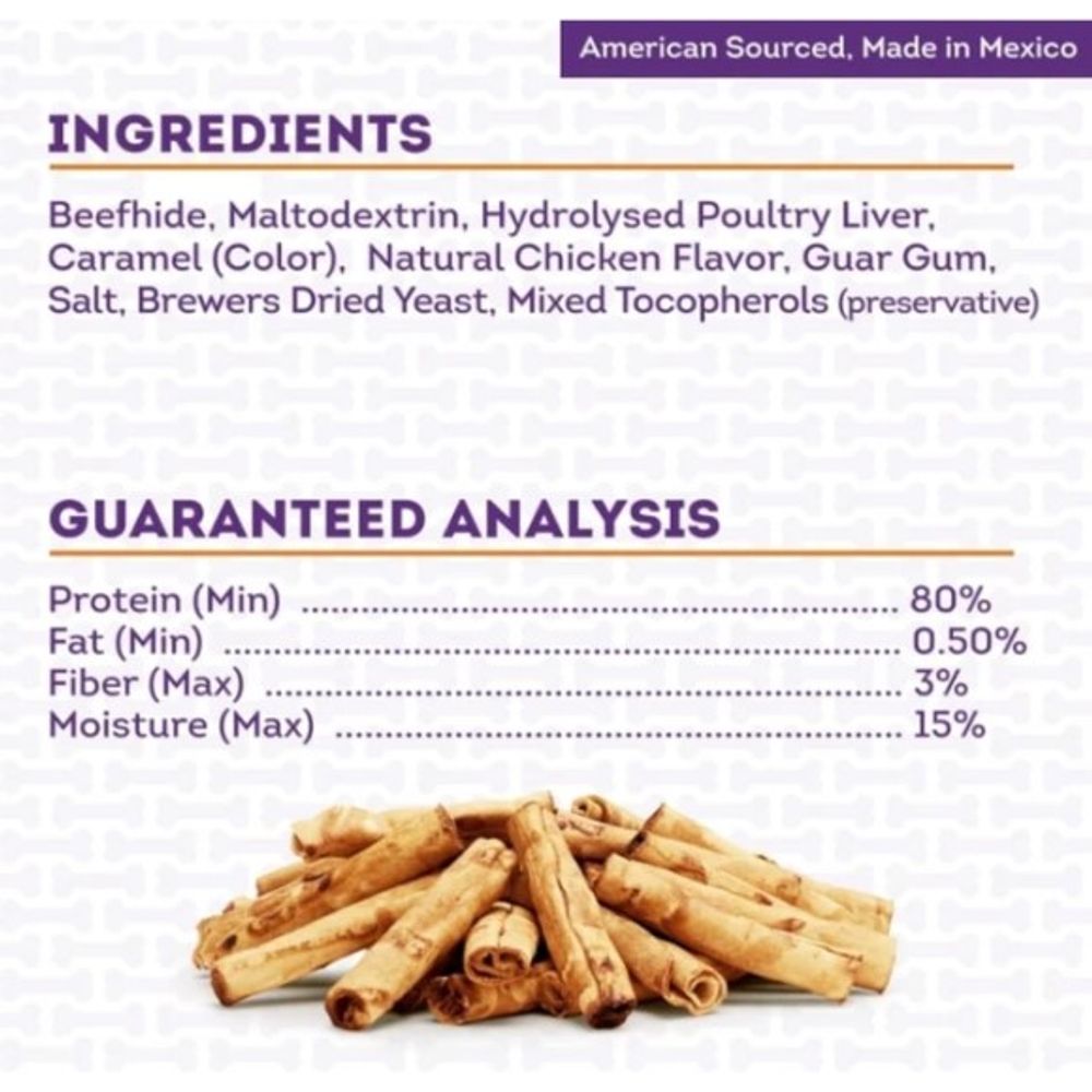Treatly, Beefhide Chicken Flavored Mini Rolls, 40 pk